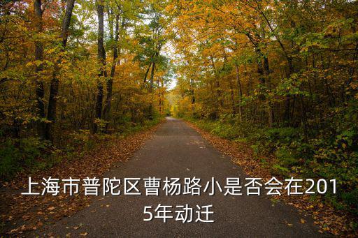 上海市普陀區曹楊路小是否會在2015年動遷