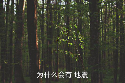 為什么會有 地震