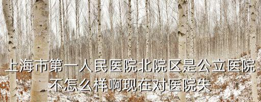 上海市第一人民醫(yī)院北院區(qū)是公立醫(yī)院不怎么樣啊現(xiàn)在對醫(yī)院失