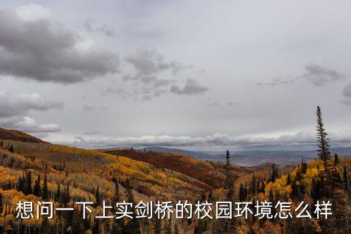 想問(wèn)一下上實(shí)劍橋的校園環(huán)境怎么樣