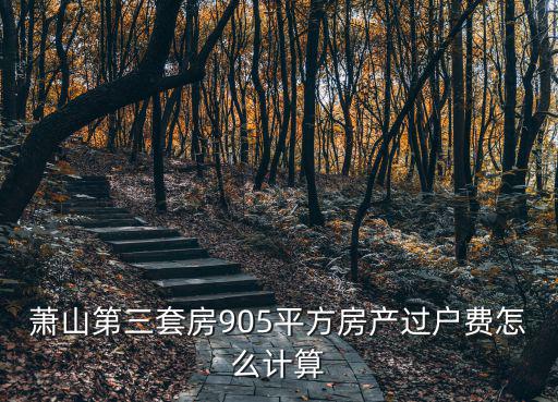 蕭山第三套房905平方房產(chǎn)過戶費(fèi)怎么計算