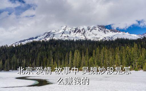 北京愛(ài)情故事吳魏,北京愛(ài)情故事吳魏投資風(fēng)格偏短線投機(jī)