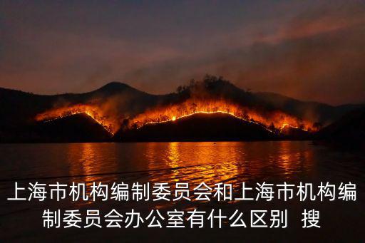 上海市機(jī)構(gòu)編制委員會和上海市機(jī)構(gòu)編制委員會辦公室有什么區(qū)別  搜