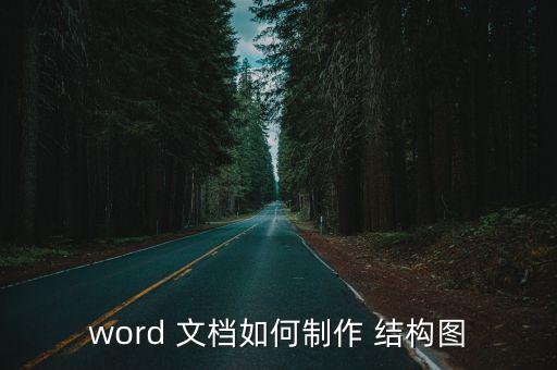 word 文檔如何制作 結構圖
