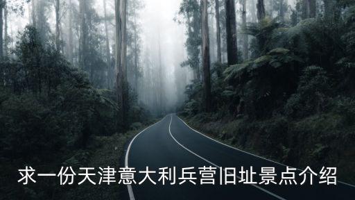求一份天津意大利兵營舊址景點介紹