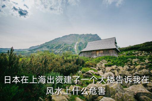 上海環球金融中心大廈風水事件，日本在上海出資建了一個大樓告訴我在風水上什么危害