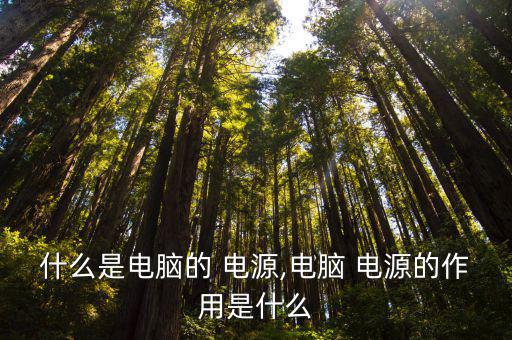 什么是電腦的 電源,電腦 電源的作用是什么