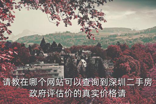 請教在哪個網(wǎng)站可以查詢到深圳二手房政府評估價的真實價格請