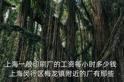 上海一般印刷廠的工資每小時(shí)多少錢 上海閔行區(qū)梅龍鎮(zhèn)附近的廠有那些