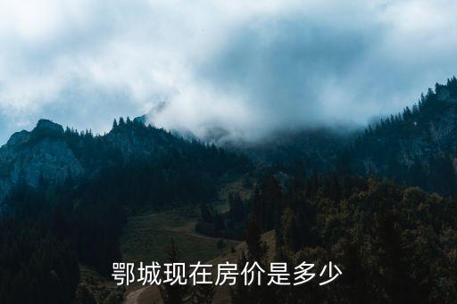 武漢鄂城房價如何上漲，鄂城現在房價是多少