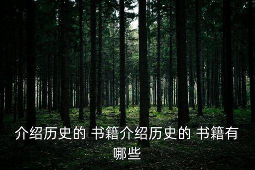 關于歷史的書籍,【紫同治鑒》第一部中國傳記歷史通史