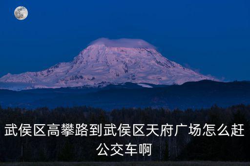 成都市武侯區(qū)簇錦橫街到天府廣場，從武侯區(qū)簇橋到天府廣場怎么趕車呢