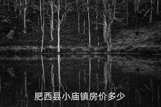 肥西縣小廟鎮房價多少