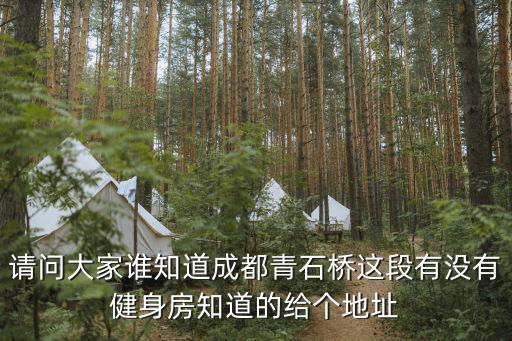 請問大家誰知道成都青石橋這段有沒有健身房知道的給個地址