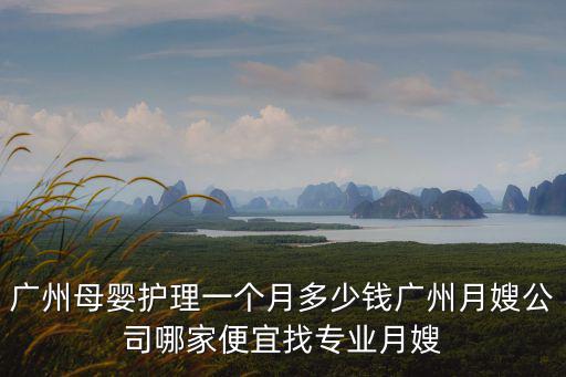 廣州母嬰護(hù)理一個(gè)月多少錢廣州月嫂公司哪家便宜找專業(yè)月嫂