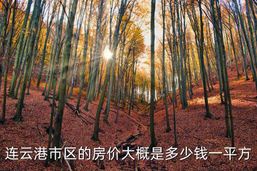 連云港市區(qū)的房價大概是多少錢一平方
