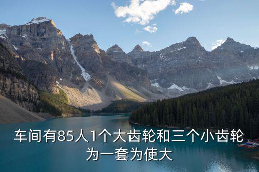 車間有85人1個大齒輪和三個小齒輪為一套為使大