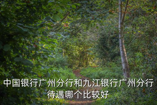 中國銀行廣州分行和九江銀行廣州分行待遇哪個(gè)比較好