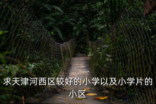 求天津河西區較好的小學以及小學片的小區