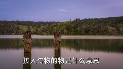 接人待物的物是什么意思