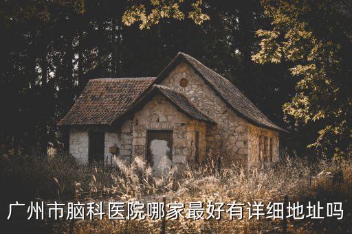 廣州市腦科醫(yī)院哪家最好有詳細地址嗎