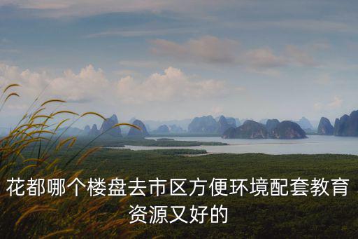 花都哪個樓盤去市區方便環境配套教育資源又好的
