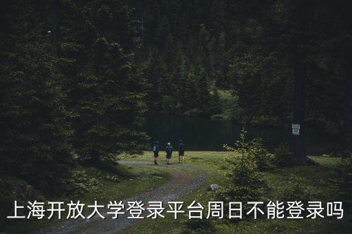 上海開放大學登錄平臺周日不能登錄嗎