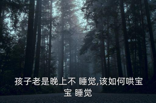 哄孩子睡覺,寶寶晚上睡覺時最好把光線調暗讓環境安靜