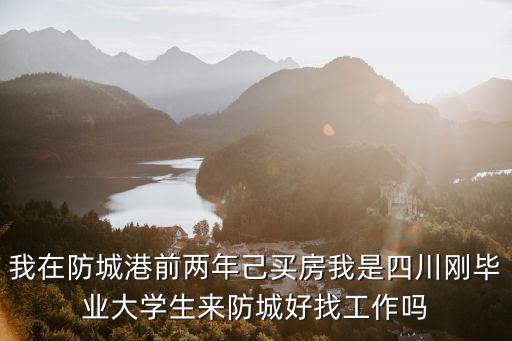 我在防城港前兩年己買房我是四川剛畢業大學生來防城好找工作嗎