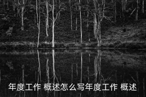 年度工作 概述怎么寫年度工作 概述