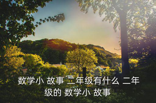  數學小 故事 二年級有什么 二年級的 數學小 故事