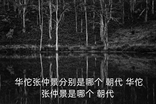  華佗張仲景分別是哪個 朝代 華佗張仲景是哪個 朝代