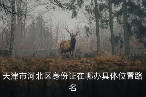天津市河北區身份證在哪辦具體位置路名