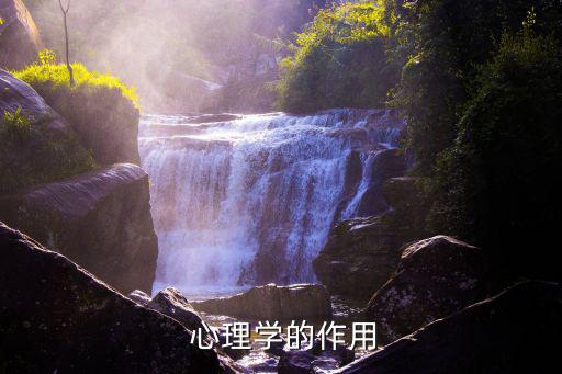  心理學(xué)的作用