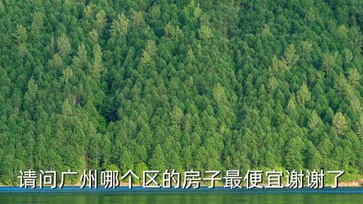 請問廣州哪個區(qū)的房子最便宜謝謝了