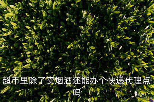 超市里除了賣煙酒還能辦個快遞代理點嗎