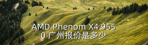 AMD Phenom X4 9550 廣州報(bào)價(jià)是多少