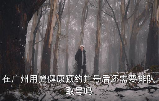 在廣州用翼健康預約掛號后還需要排隊取號嗎