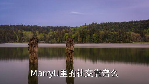 MarryU里的社交靠譜么