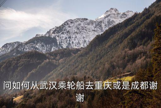 問如何從武漢乘輪船去重慶或是成都謝謝