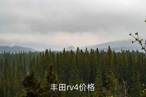 豐田rv4價格