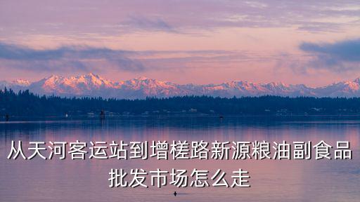 從天河客運站到增槎路新源糧油副食品批發市場怎么走