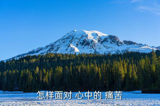 怎樣面對 心中的 痛苦