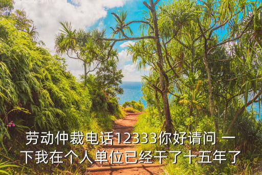 勞動仲裁電話12333你好請問 一下我在個人單位已經干了十五年了