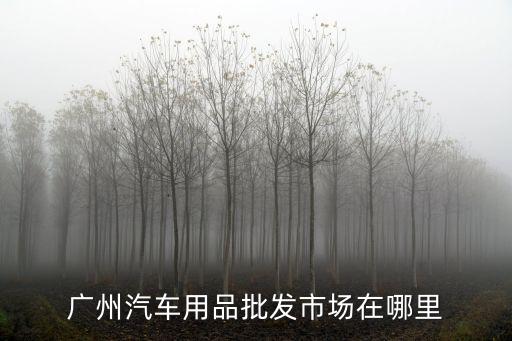 廣州汽車用品批發市場在哪里