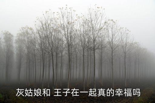  灰姑娘和 王子在一起真的幸福嗎