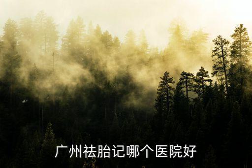 廣州祛胎記哪個醫院好