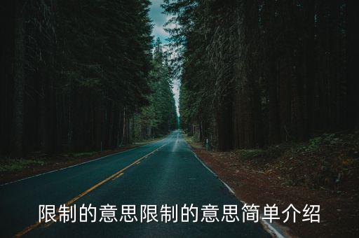 限制近義詞,近義words:1.1，限制