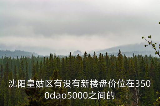沈陽皇姑區有沒有新樓盤價位在3500dao5000之間的