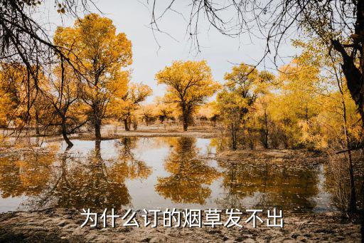 為什么訂的煙草發不出